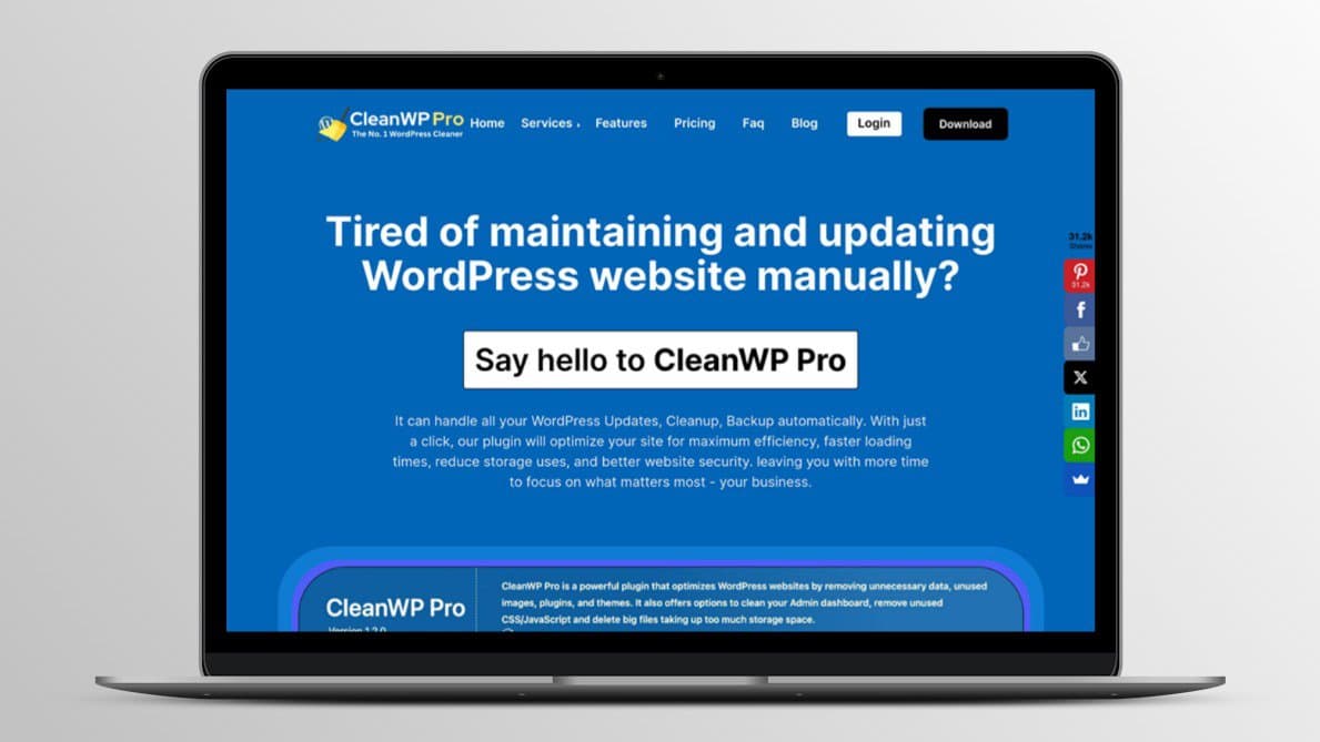 Cleanwp Pro Lifetime Deal Image