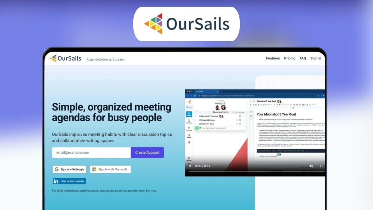 Oursails Lifetime Deal Image