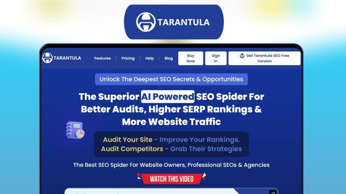 Tarantula Seo Spider Lifetime Deal Image