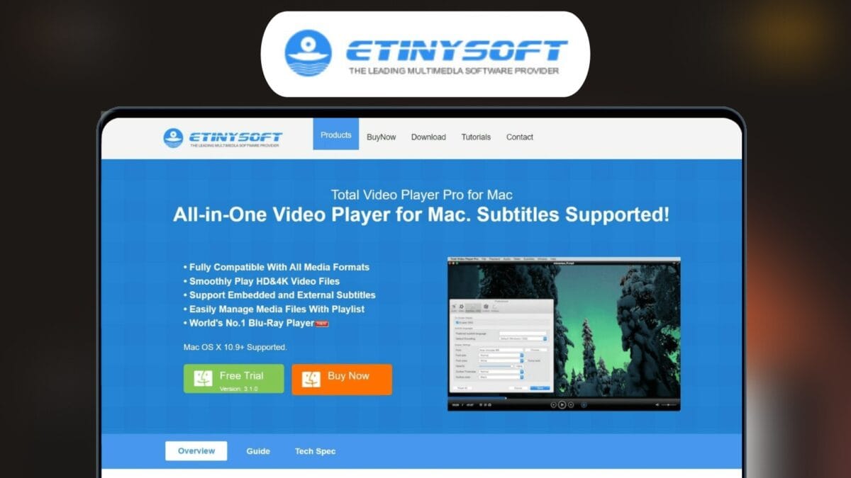 Total Video Player For Mac Lifetime Deal Image