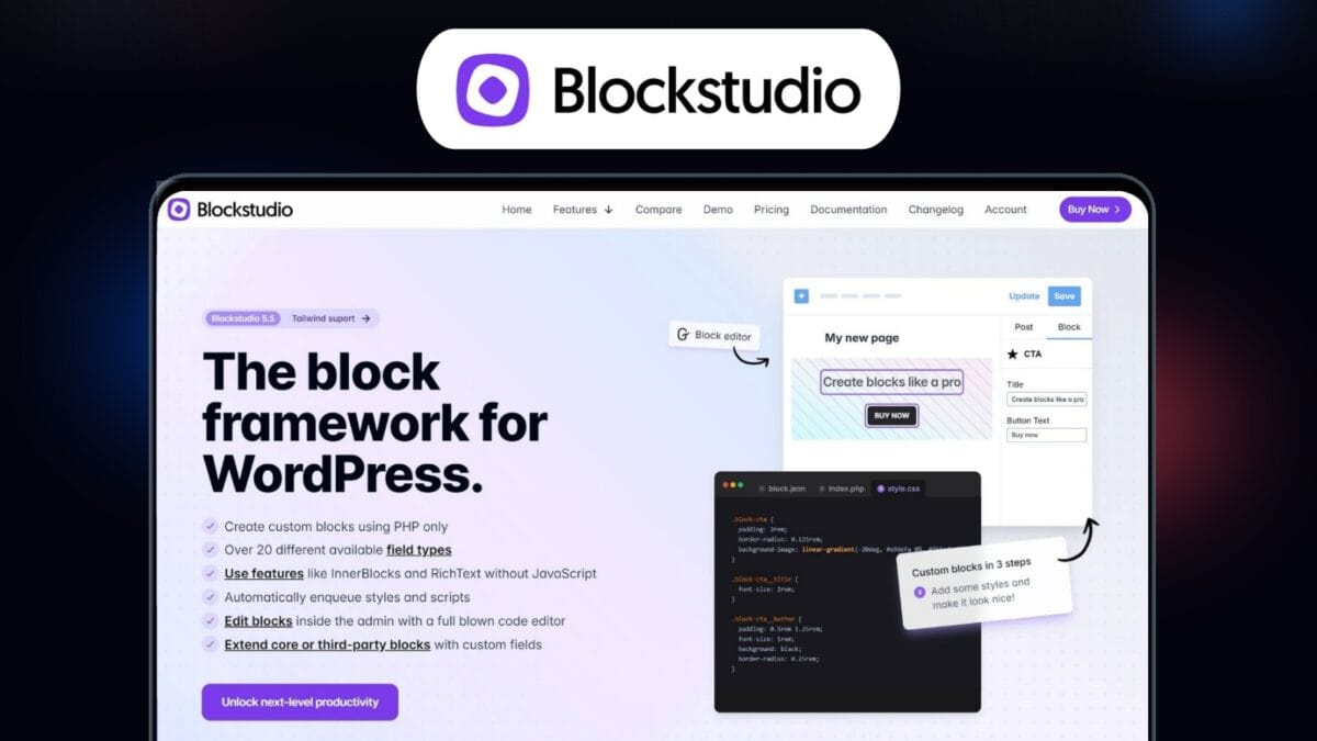 Blockstudio Lifetime Deal Image