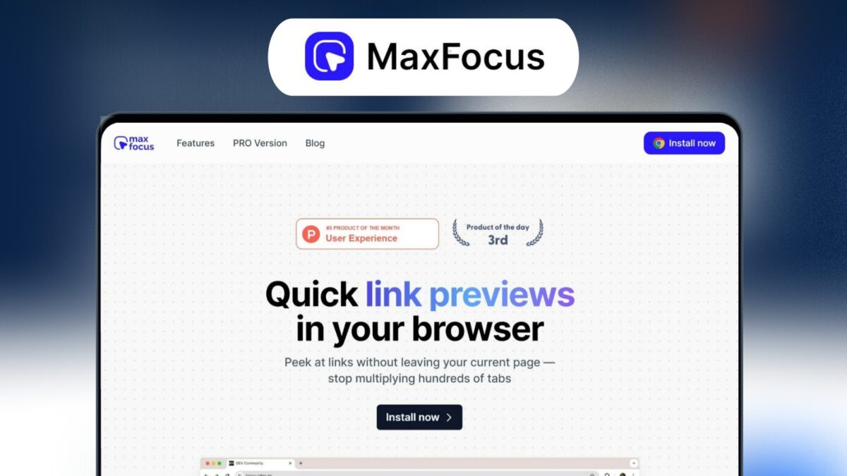 Maxfocus Lifetime Deal Image