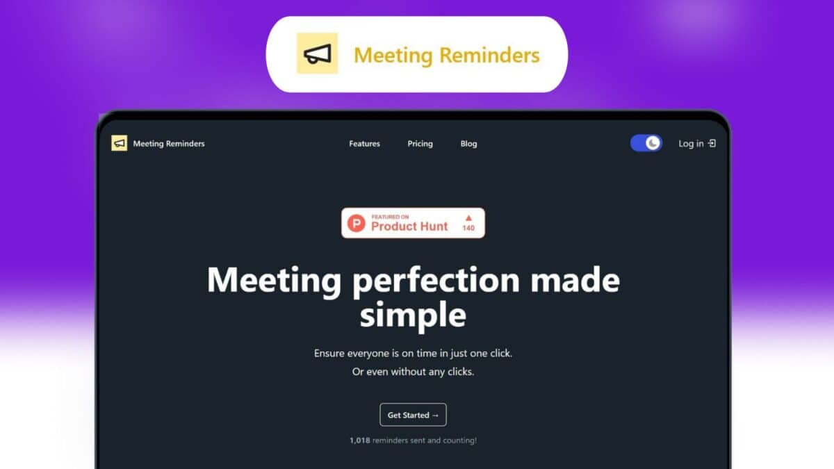 Meeting Reminders Lifetime Deal Image