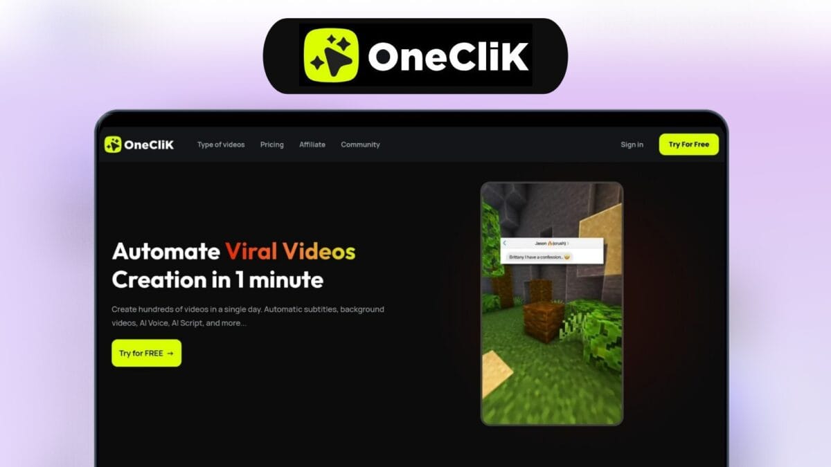 Oneclik Lifetime Deal Image