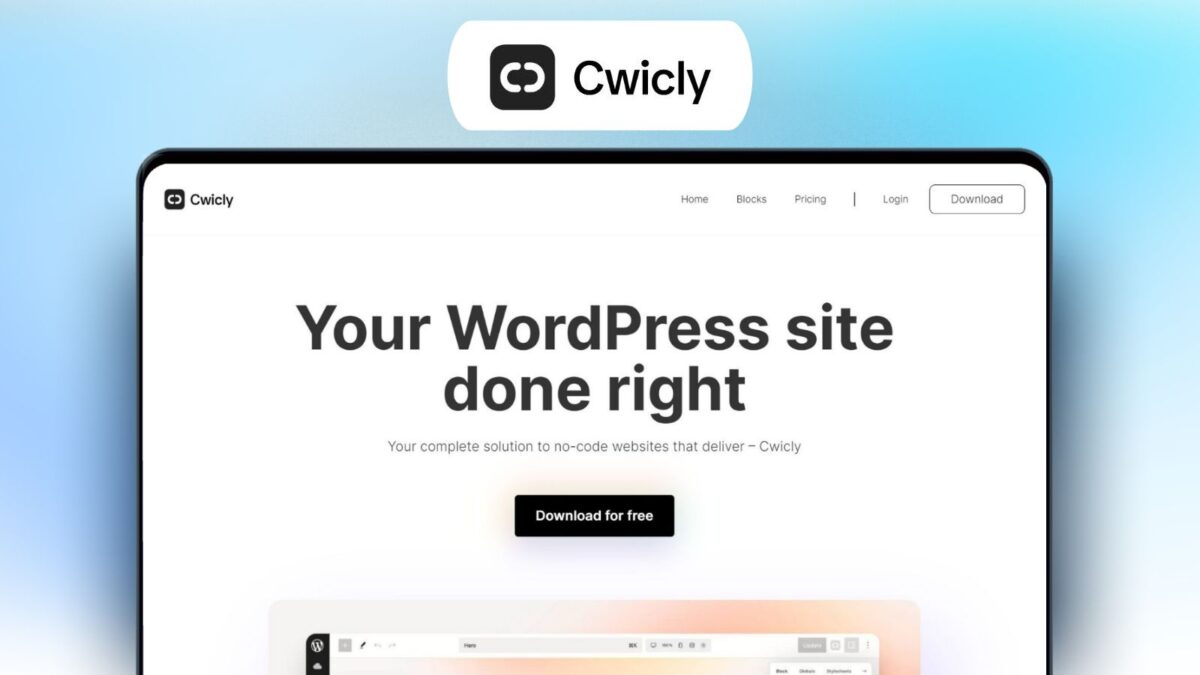 Cwicly Builder Free Deal Image