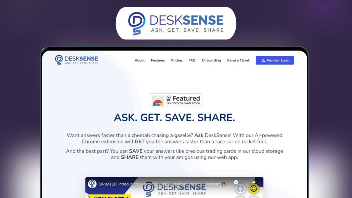 Desksense Lifetime Deal Image Dly