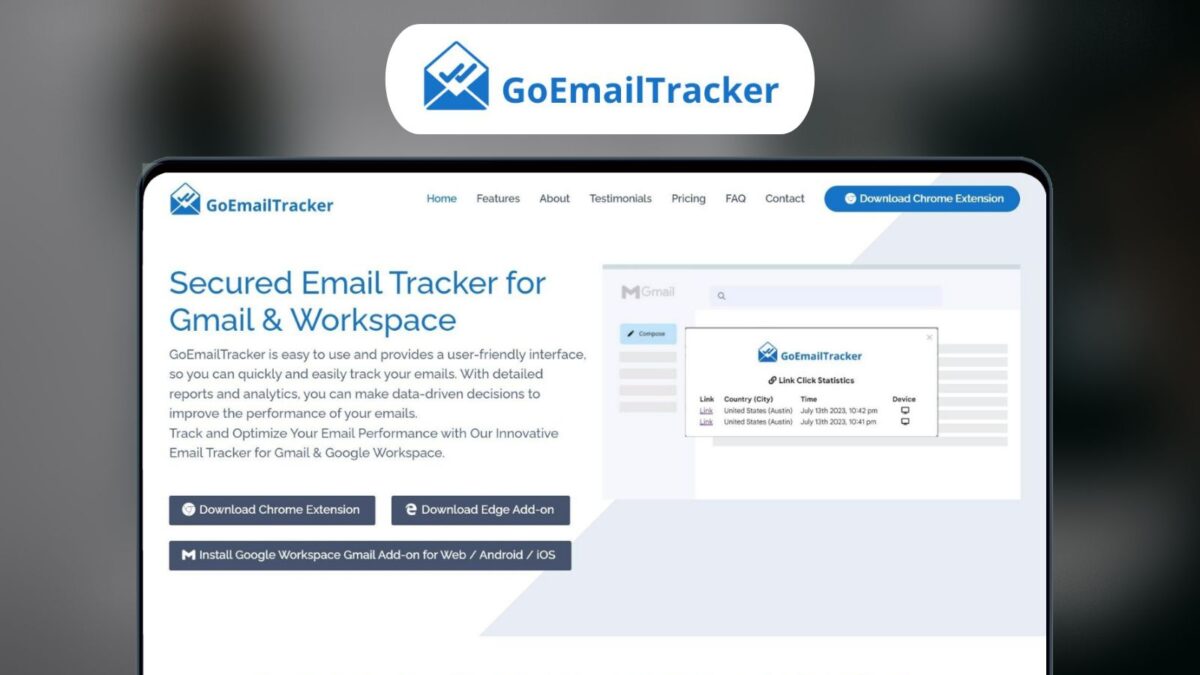 Goemail Tracker Lifetime Deal Image I