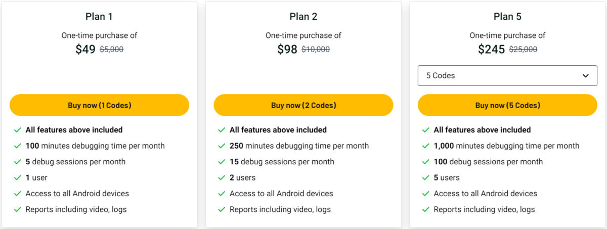 Robotqa Lifetime Deal Pricing