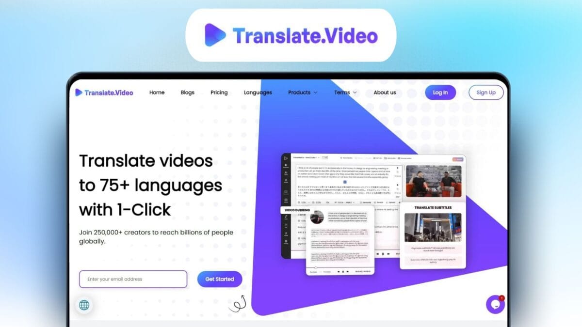 Translate.video Lifetime Deal Image
