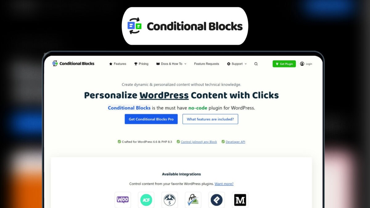 Conditional Blocks Lifetime Deal Image