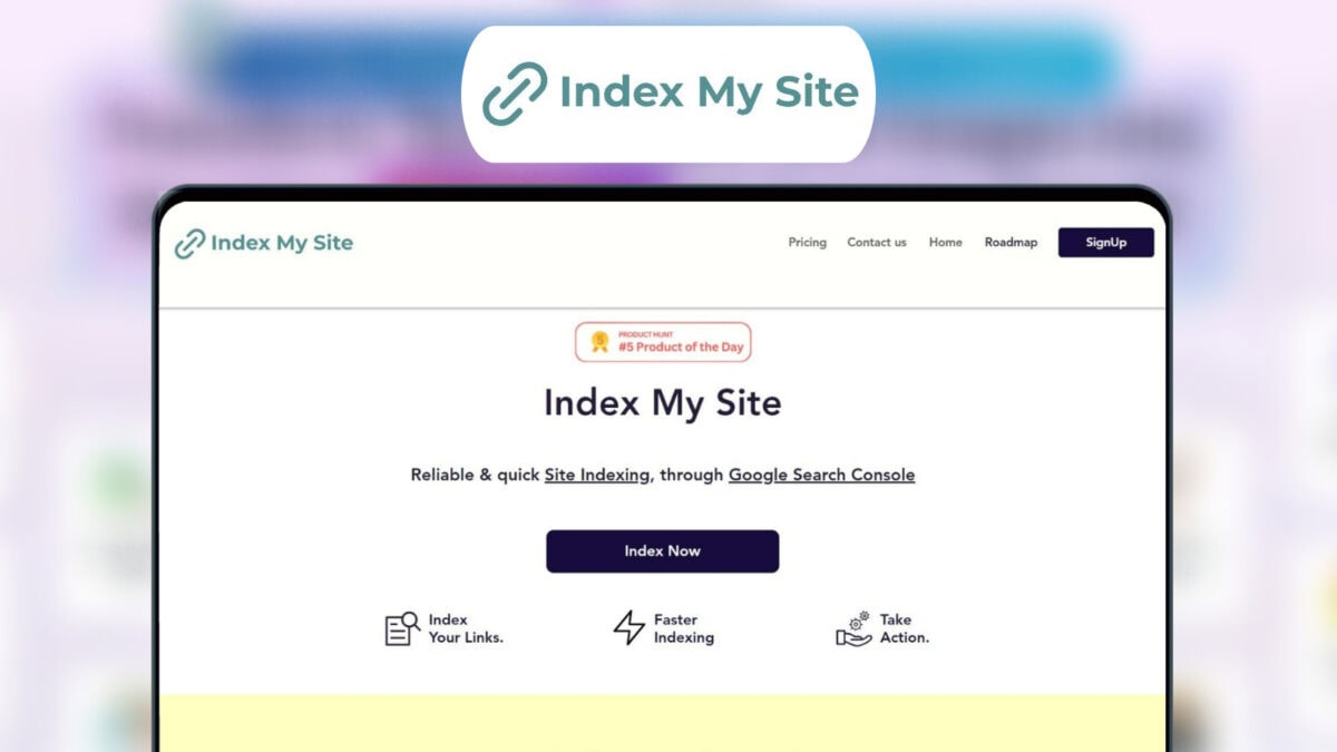 Index My Site Lifetime Deal Image