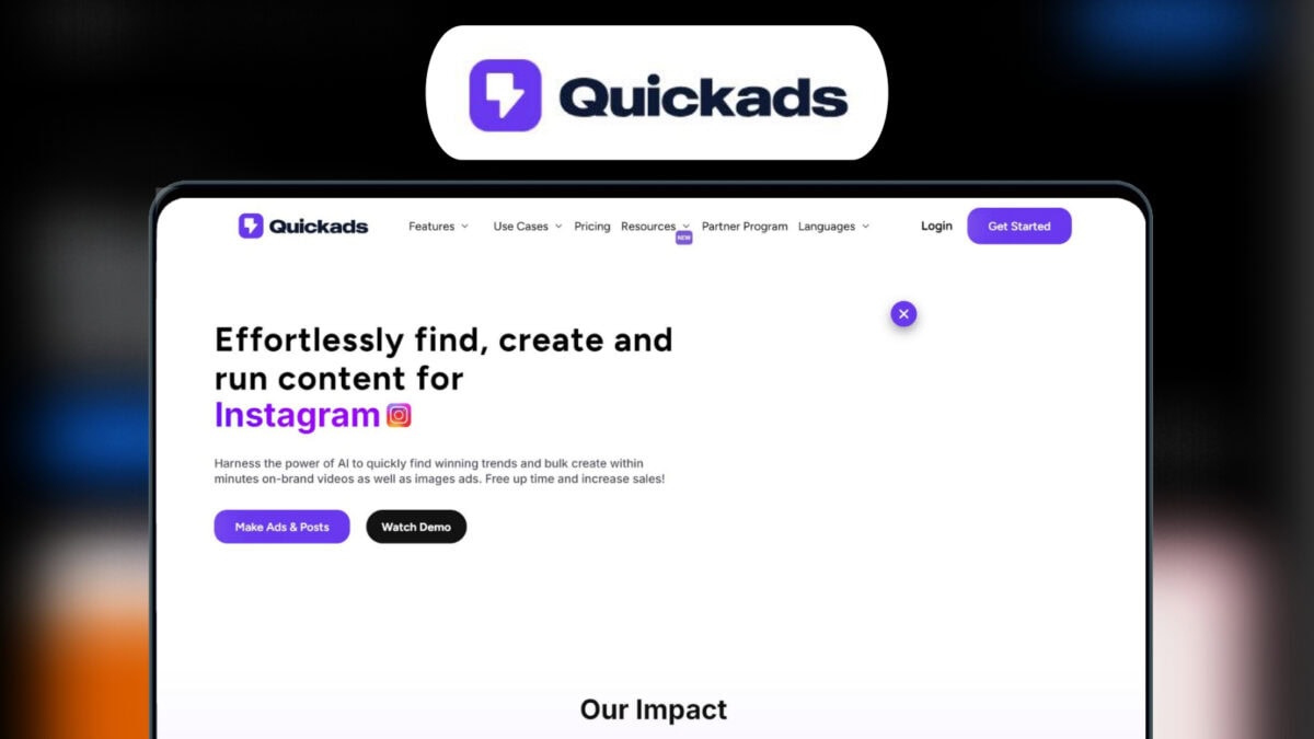 Quickads Lifetime Deal Image As