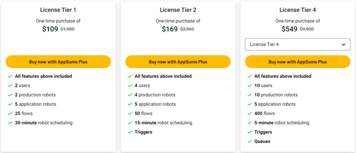 Robomotion Rpa Lifetime Deal Pricing New