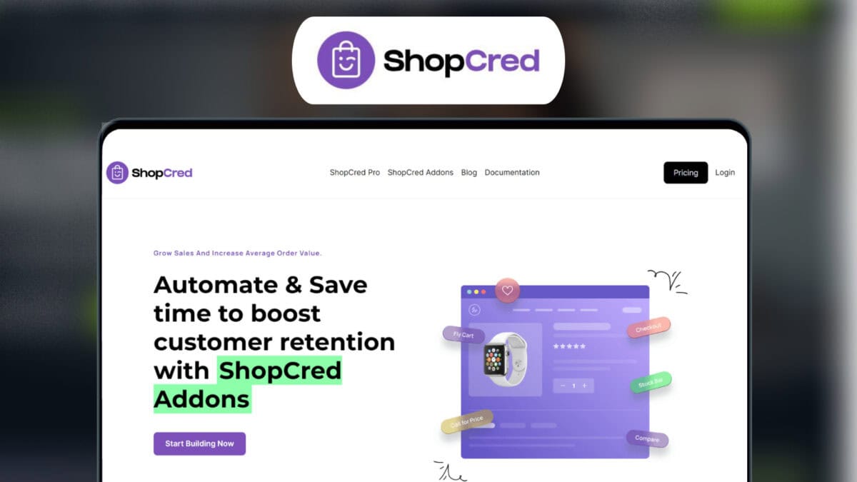 Shopcred Addons Lifetime Deal Image