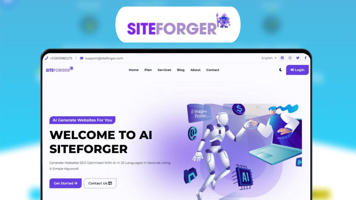 Siteforger Lifetime Deal Image