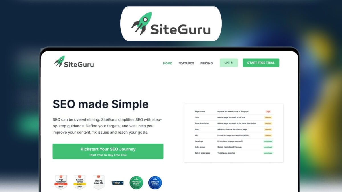 Siteguru Lifetime Deal Image