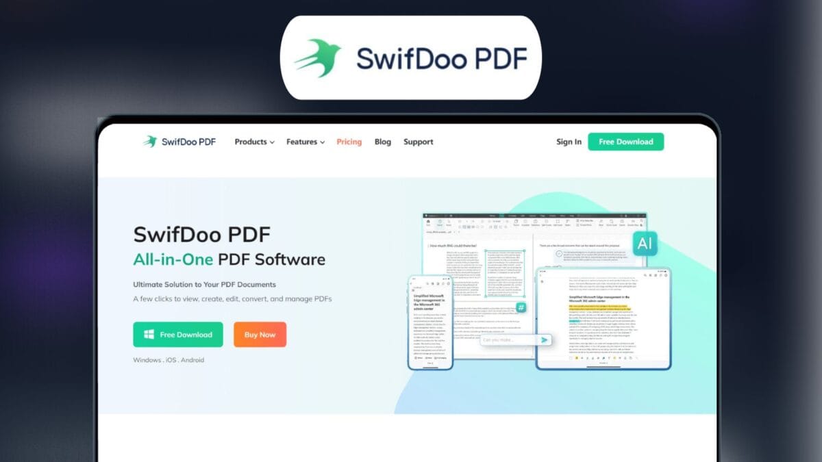 Swifdoo Pdf Lifetime Deal Image New