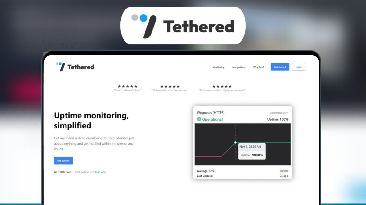 Tethered Lifetime Deal Image