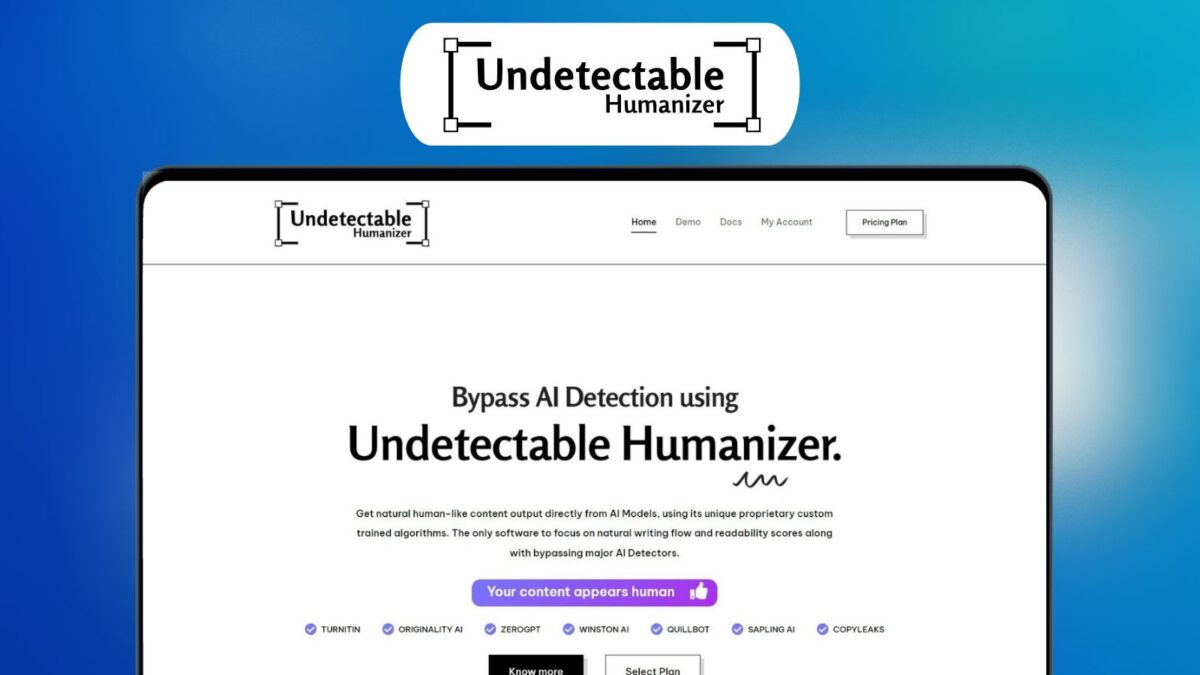 Undetectable Humanizer Lifetime Deal Image