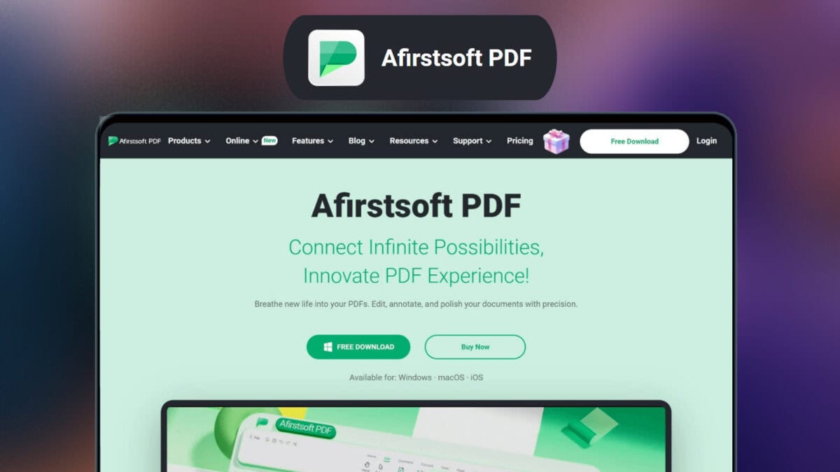 Afirstsoft Pdf Lifetime Deal Image