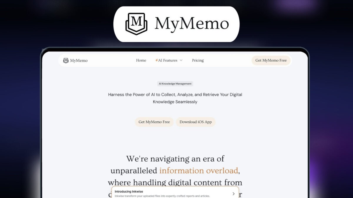 Mymemo Lifetime Deal Image