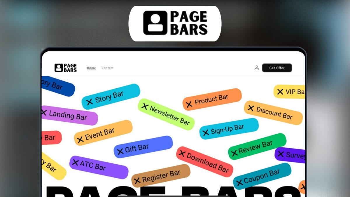 Page Bars Lifetime Deal Image