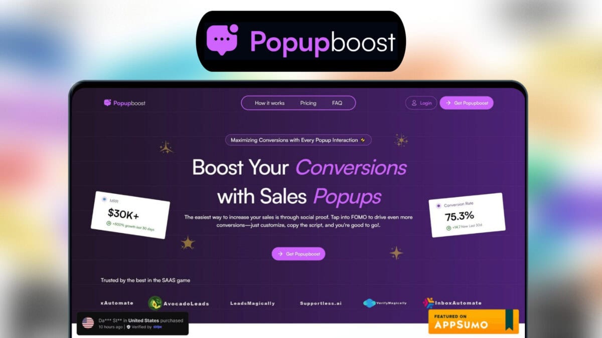 Popupboosts Lifetime Deal Image