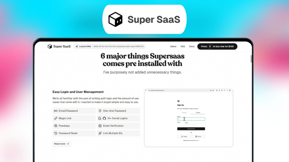 Super Saas Lifetime Deal Image