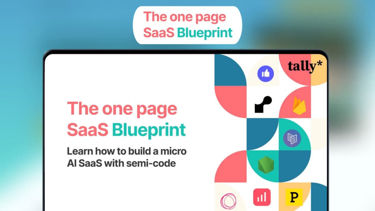 The One Page Saas Blueprint Lifetime Deal Image