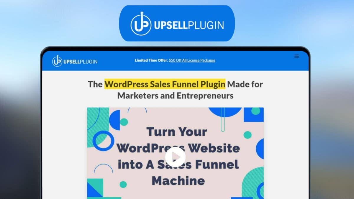 Upsell Plugin Lifetime Deal Image