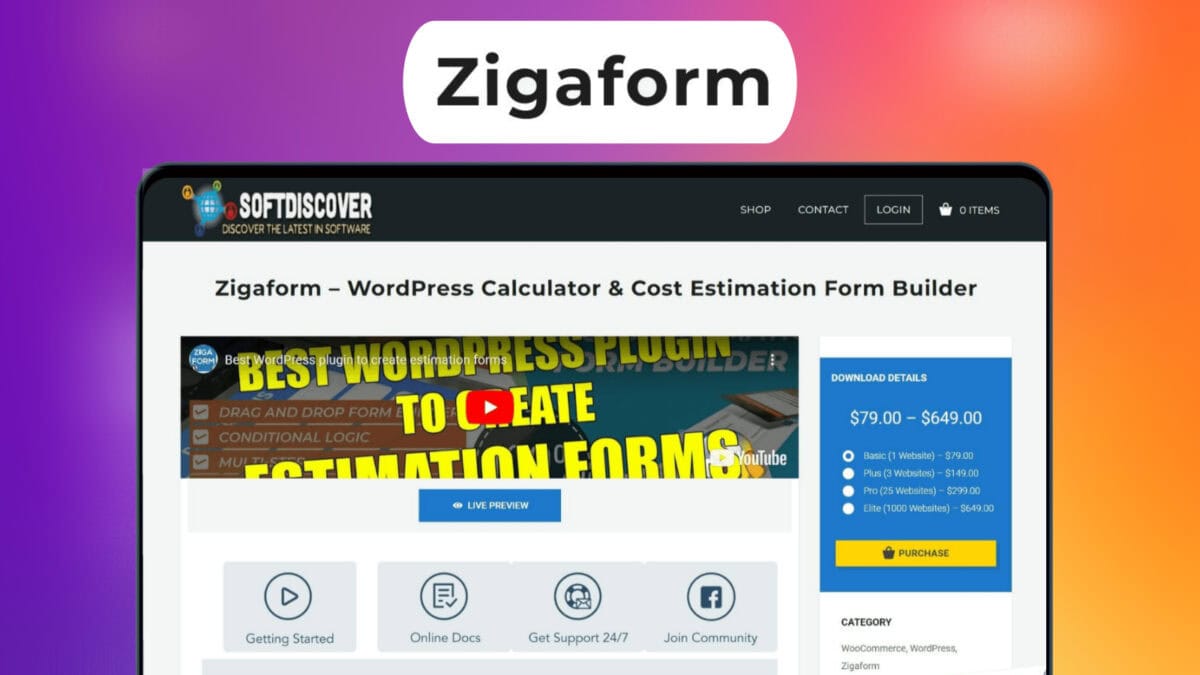 Zigaform – Wordpress Calculator Image