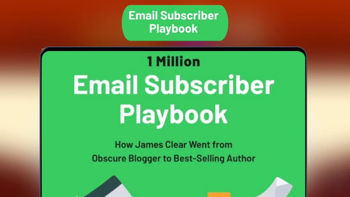 1 Million Email Subscriber Playbook Image