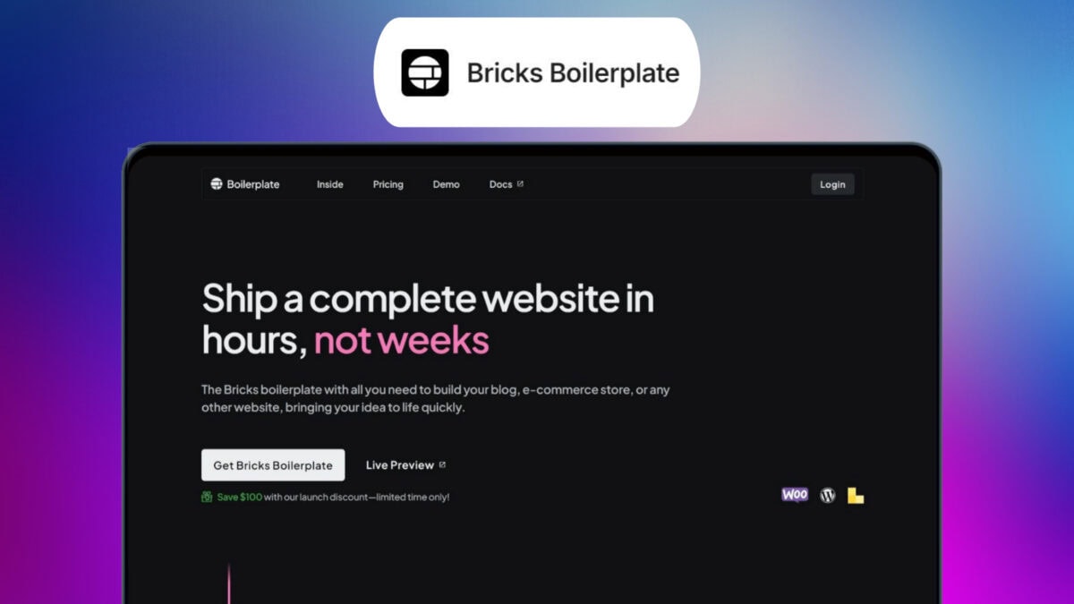 Bricks Boilerplate Lifetime Deal Image