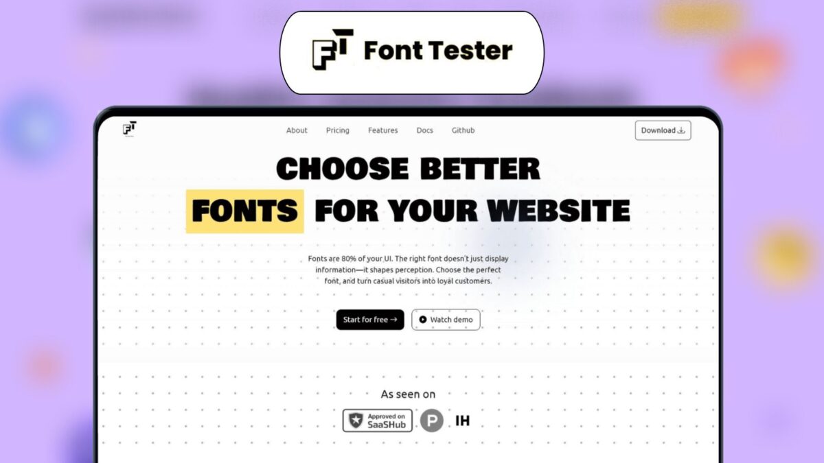 Font Tester Lifetime Deal Image