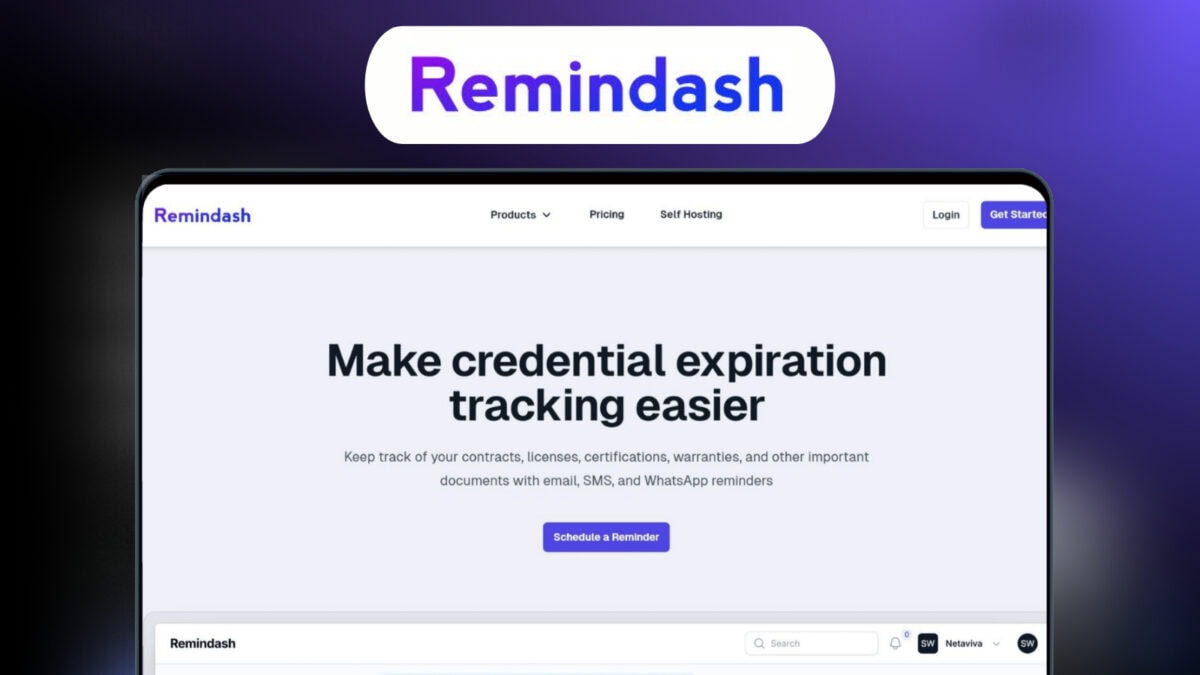 Remindash Lifetime Deal Image