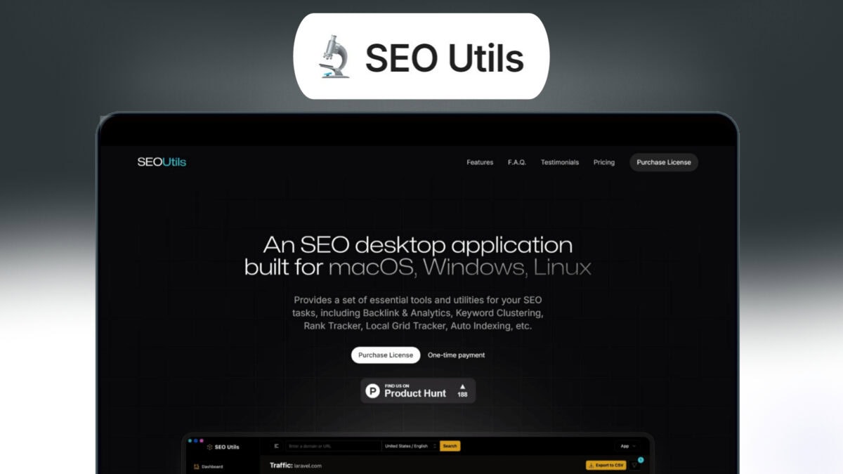 Seo Utils Lifetime Deal Image