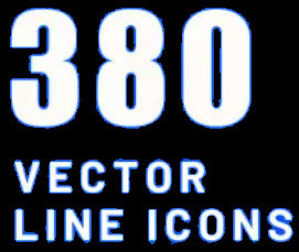 380 Vector Line Icons Lifetime Deal Logo