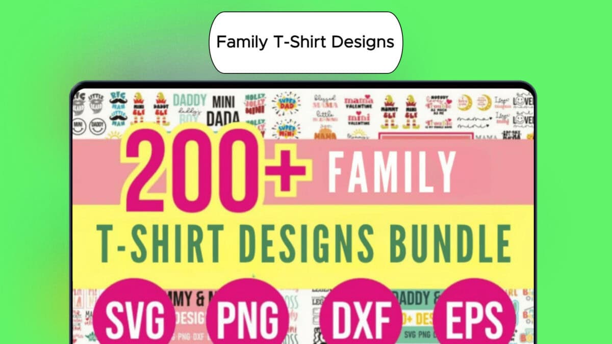 Family T Shirt Designs Bundle Lifetime Deal Image