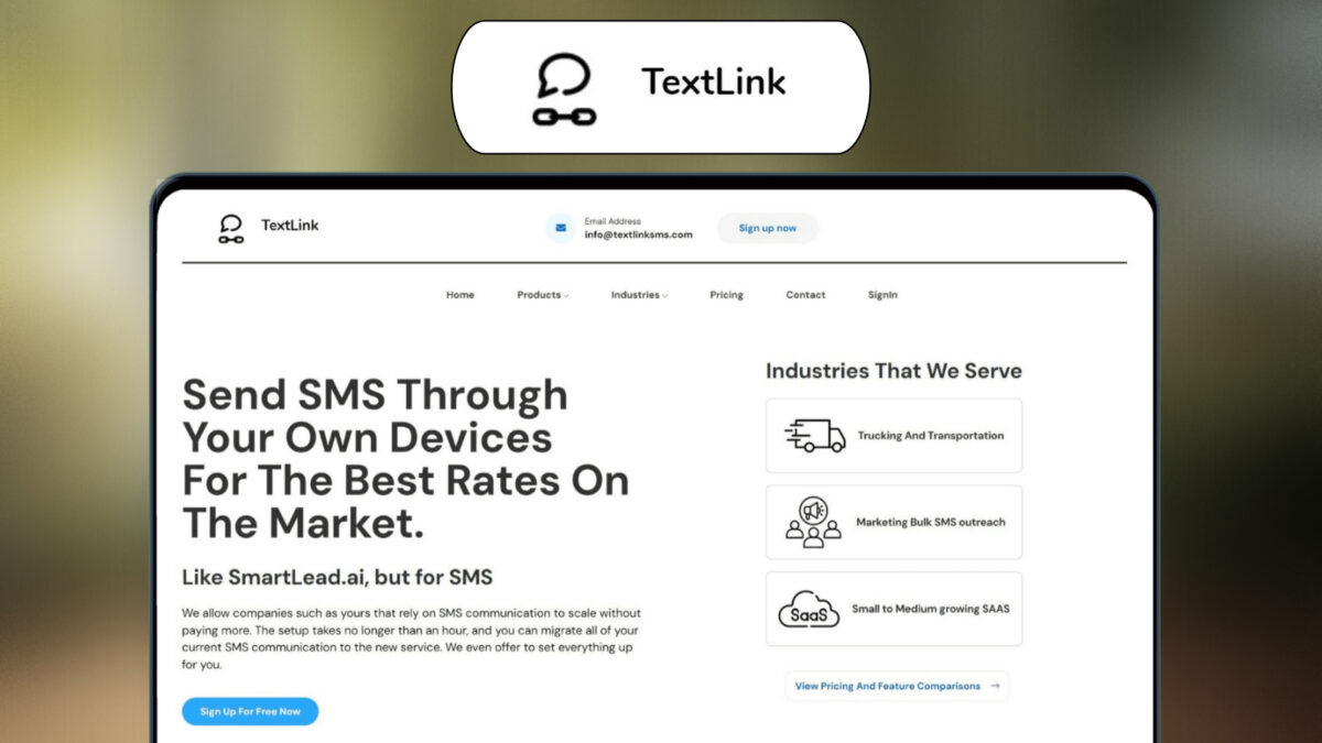 Textlink Lifetime Deal Image