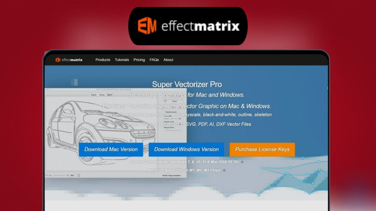 Super Vectorizer Pro Lifetime Deal Image