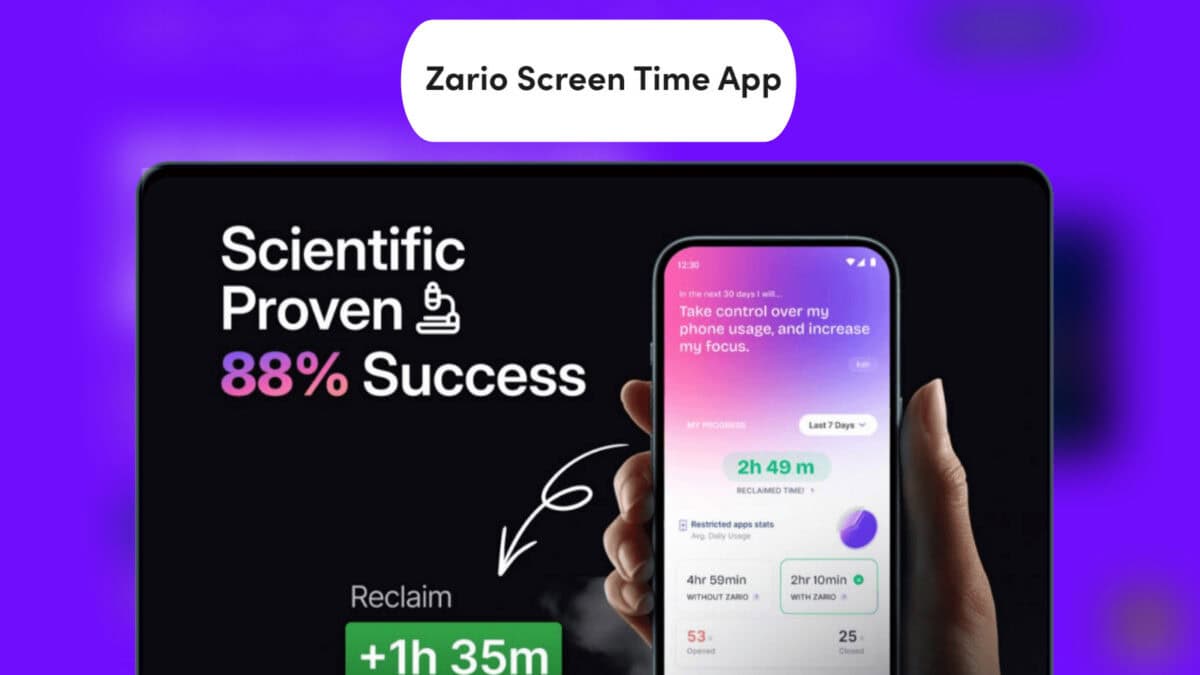 Zario Screen Time App Lifetime Deal Image