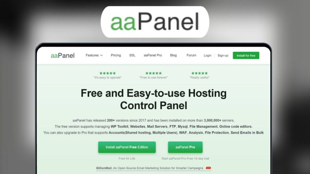 Aapanel 3 Year Access Image