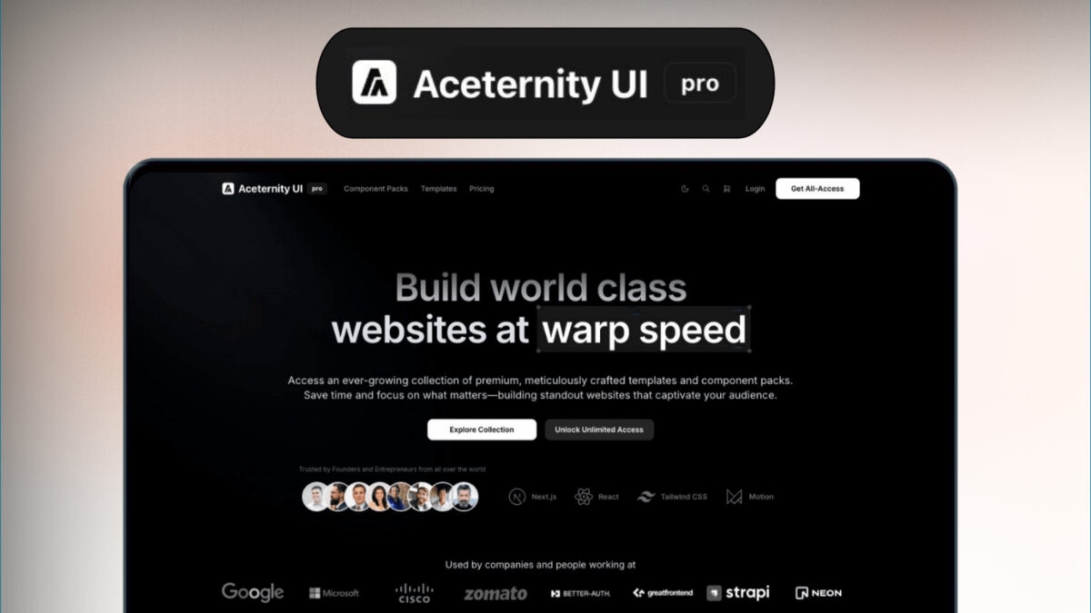 Aceternity ul pro featured image
