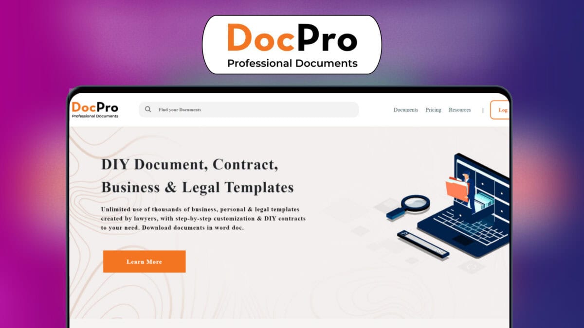 DocPro Professional Documents Lifetime Deal ⚖️ Trusted Docs for Business & Personal Use