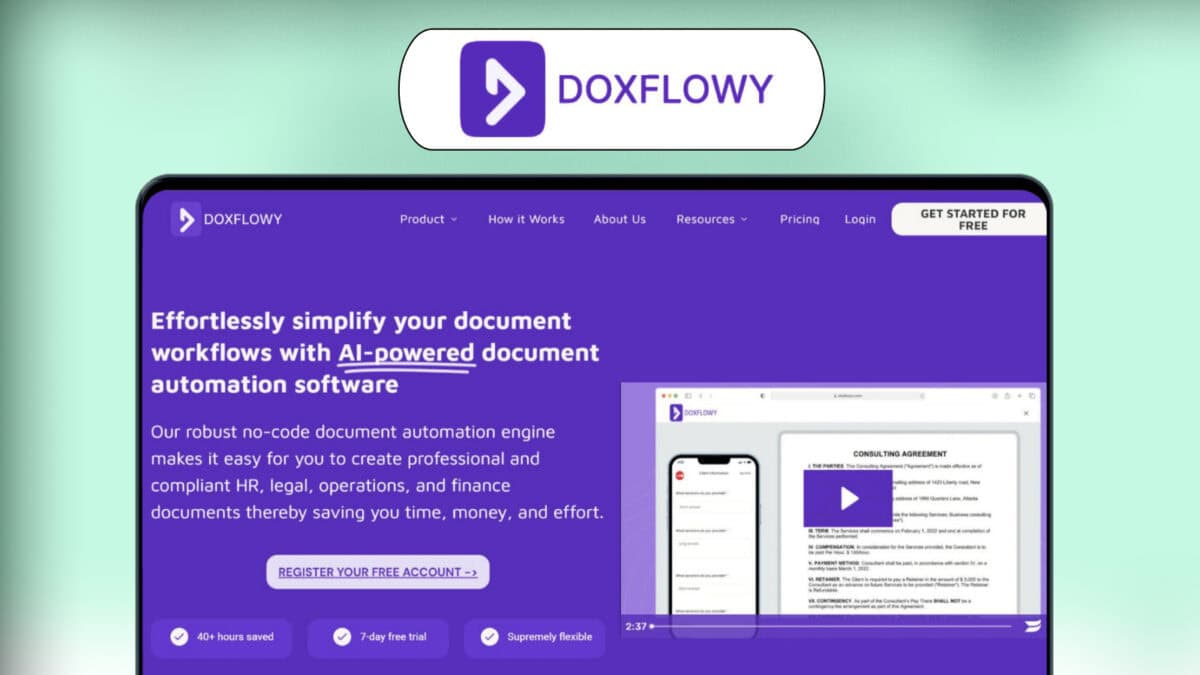 Doxflowy lifetime deal image