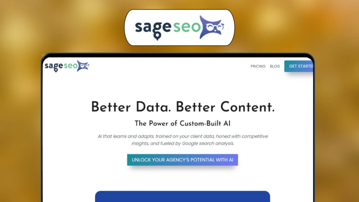 Sage seo lifetime deal image