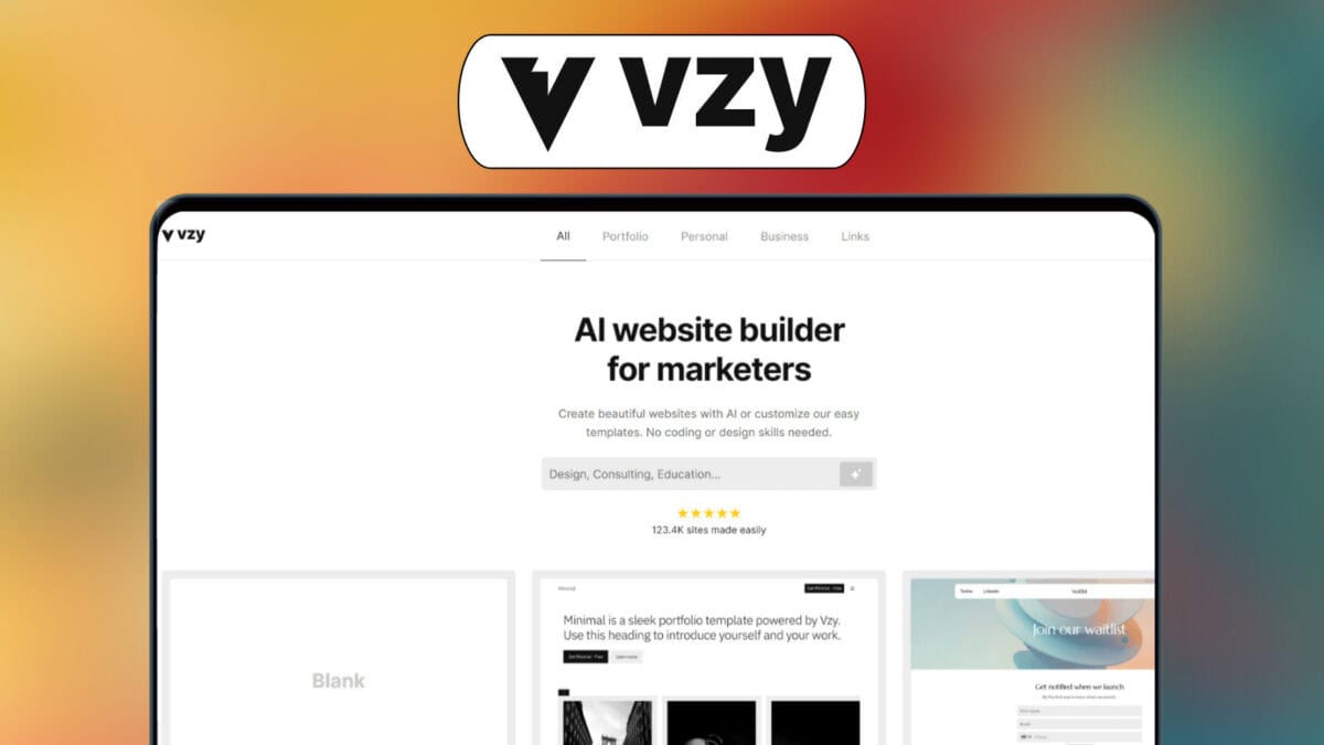 Vzy lifetime deal image