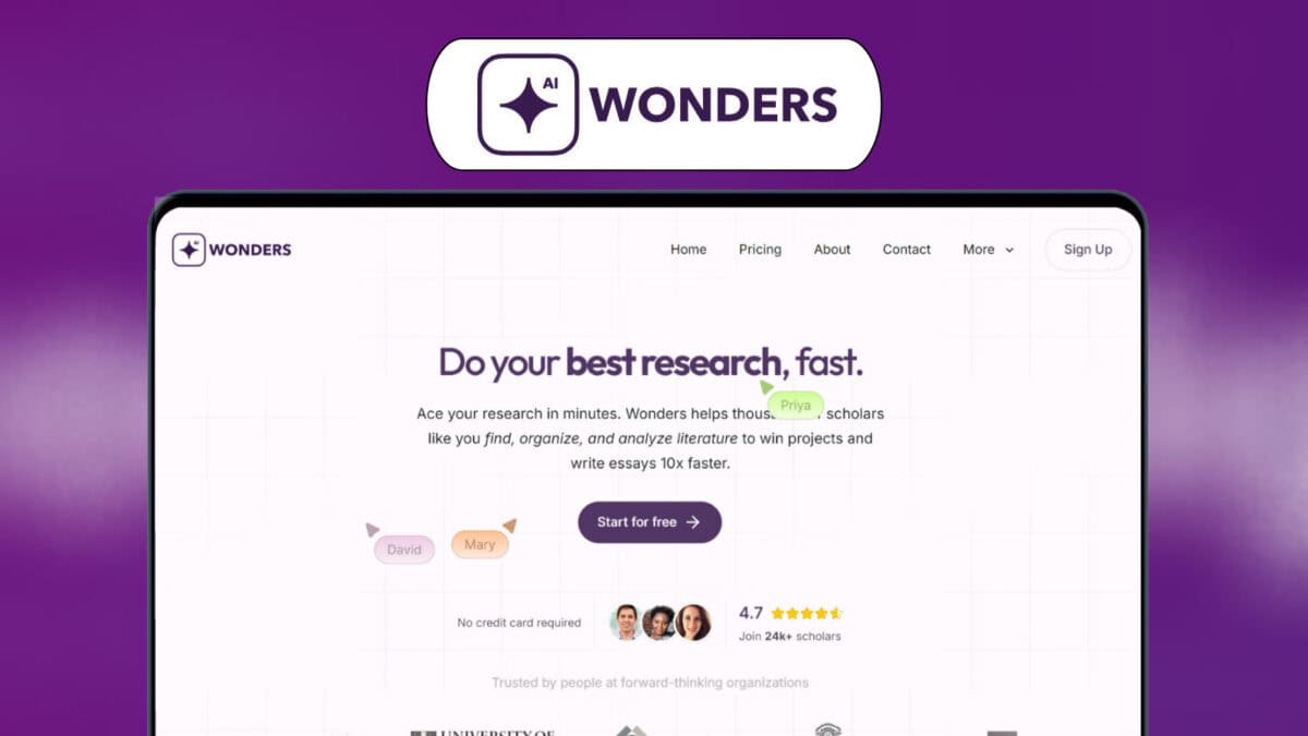 Wonders ai lifetime deal image