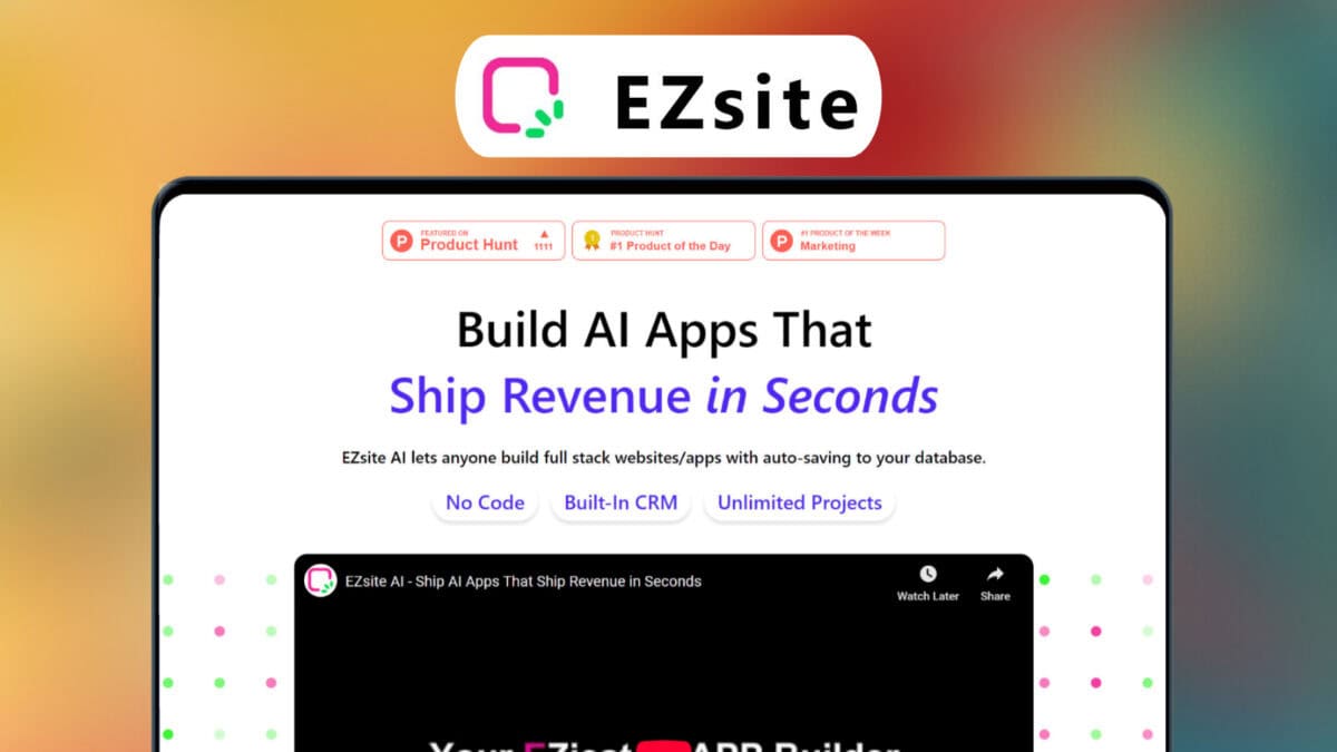 Ezsite lifetime deal image