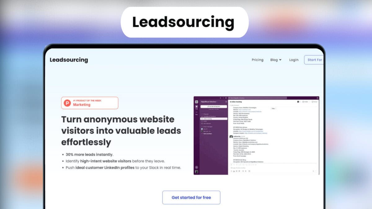 Leadsourcing lifetime deal image